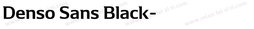Denso Sans Black字体转换